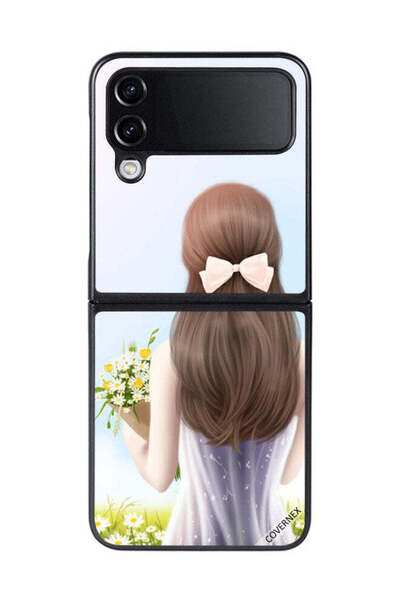 Covernex غطاء حماية لهاتف سامسونج جالاكسي زد فليب 4 - فتاة جميلة