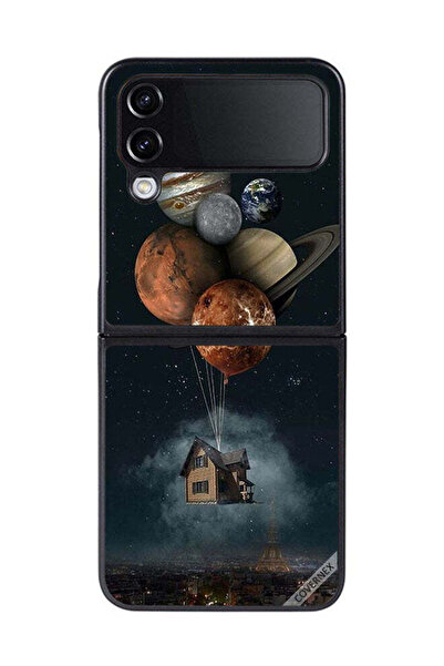 Covernex غطاء حماية لهاتف سامسونج جالاكسي زد فليب 4 - بالونات وكواكب تأخذك إل...