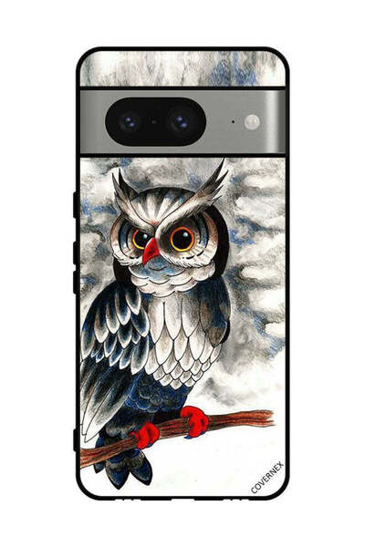 Covernex غطاء حماية لهاتف جوجل بيكسل 8 - رسم بومة
