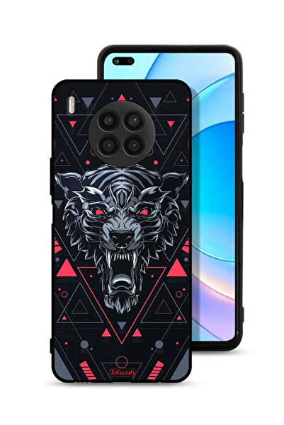 Tolwak غطاء حماية لهاتف Honor 50 Lite بتصميم الذئب المتمرّد