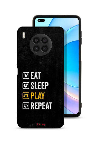 Tolwak غطاء حماية لهاتف Honor 50 Lite، تناول الطعام، النوم، اللعب، التكرار