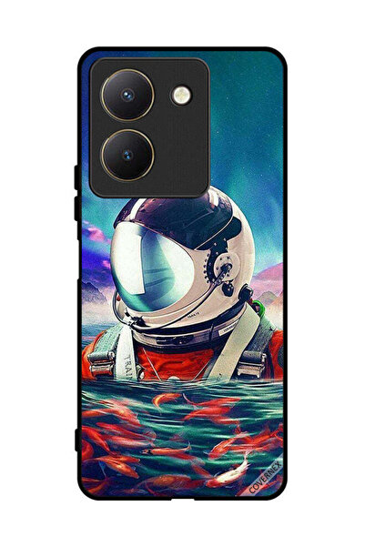 Covernex غطاء حماية لهاتف فيفو Y27s، رائد فضاء، في بحر الأسماك