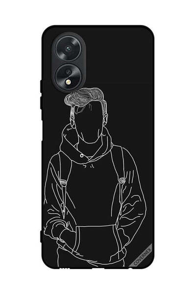 Covernex غطاء حماية لهاتف Oppo A38 رسم جاكيت بوي