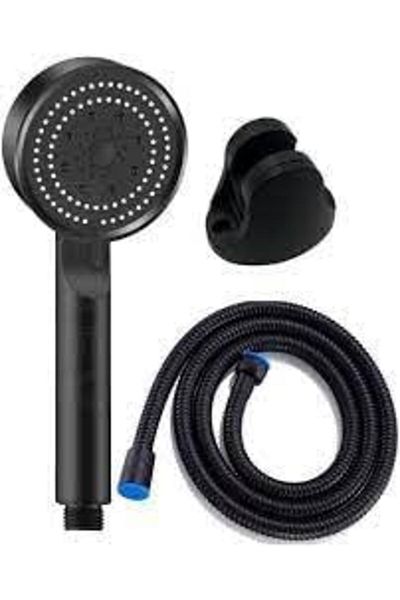 Mena Rise Diyar-Ifırsatshop Functional High Pressure Shower Head Joint 150 cm Hose Black Du