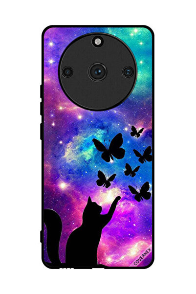 Covernex غطاء حماية لهاتف Realme 11 Pro Plus بطبعة قطة وفراشات