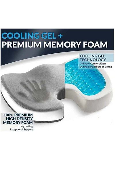COOYA Gel Reinforced Chair Cushion with Memory Foam,Tailbone Cushions for Office Chair and Desk Chairs