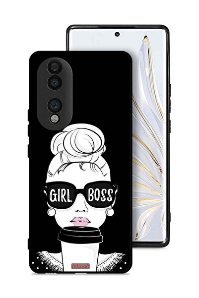 Tolwak غطاء حماية لهاتف Honor 70 بتصميم Girl Boss