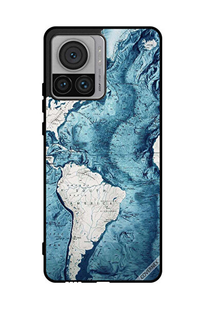 Covernex Protective Case Cover For Motorola Edge 30 Ultra Map Art