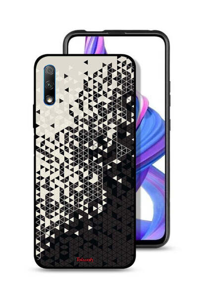 Tolwak غطاء حماية لهاتف Honor 9X (الصين) بنمط مثلث فني رقمي