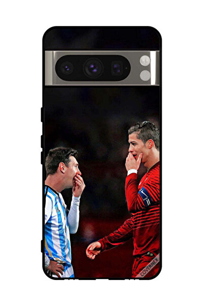 Covernex غطاء حماية لهاتف جوجل بيكسل 8 برو رونالدو وميسي في إطار واحد