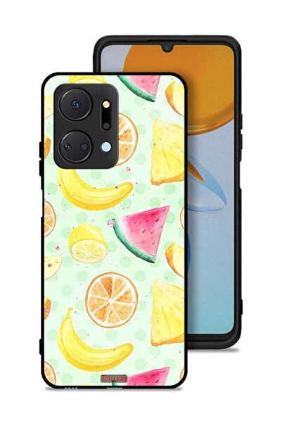 Tolwak غطاء حماية لهاتف Honor X7a بتصميم فن الألوان المائية والفواكه