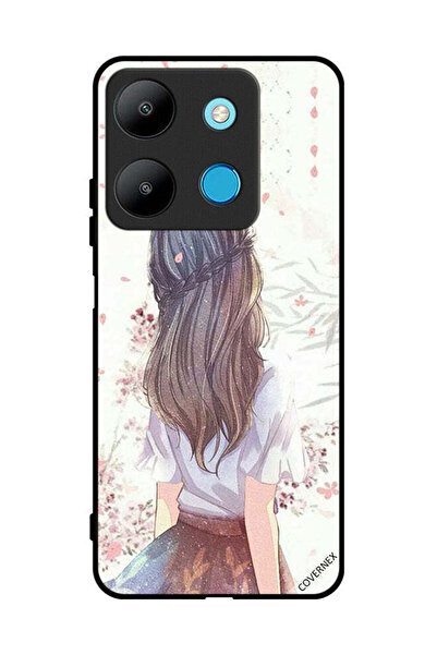 Covernex غطاء حماية لهاتف إنفينيكس سمارت 7 - فتاة لطيفة في تفكير عميق