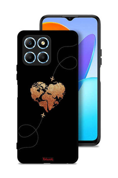 Tolwak Honor X6 Protective Case Cover Airplanes Touching Heart