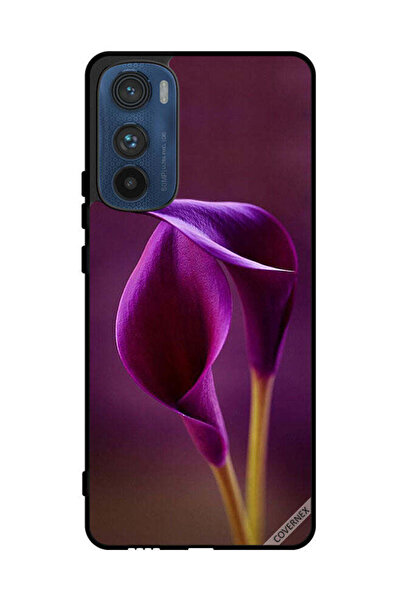 Covernex غطاء حماية لهاتف موتورولا إيدج 30 مع زهرتين جميلتين