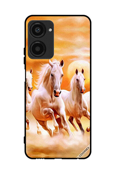 Covernex غطاء حماية لهاتف Realme 10 Pro - خيول تركض