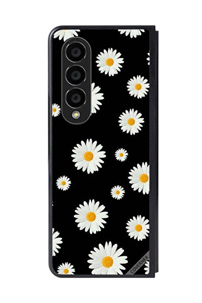 Covernex غطاء حماية لهاتف سامسونج جالاكسي زد فولد 4، زهور الشمس الصغيرة