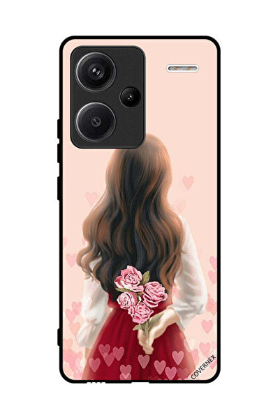 Covernex غطاء حماية لهاتف شاومي ريدمي نوت 13 برو بلس فتاة تخفي الزهور