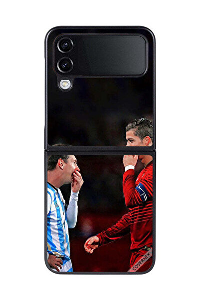 Covernex غطاء حماية لهاتف سامسونج جالاكسي زد فليب 4 رونالدو وميسي في إطار واحد