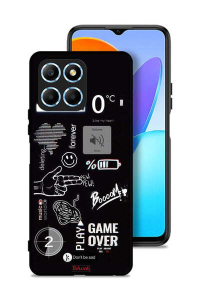 Tolwak غطاء حماية Honor X8 5G Game Over Pew Pew