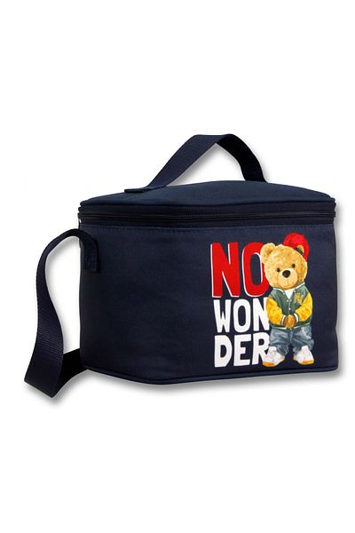 ÜMİT ÇANTA Ümit Çanta Thermos/Thermal Insulated Lunch Bag - 5034 - Hiphop Teddy Bear, Navy Blue White (Men)