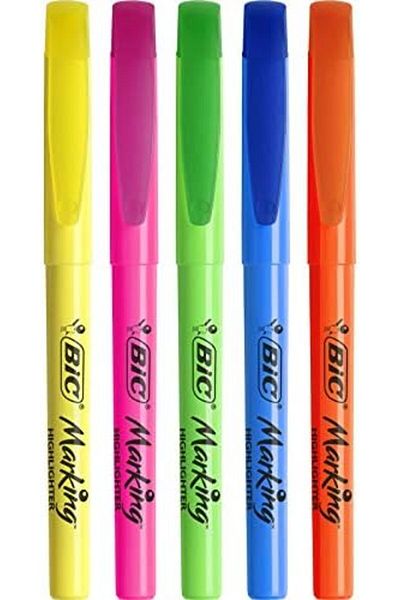 Mena Rise Diyar-Ifırsatshop Intensity Marking Highlighter Highlighter Pen 5'Li Blister Mixed Colors, Fl