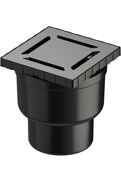 Mena Rise Diyar-Ifırsatshop V-Flow Square 5607323 Insulated Shower Channel, Bottom Outlet, 15X15 Cm, Dk