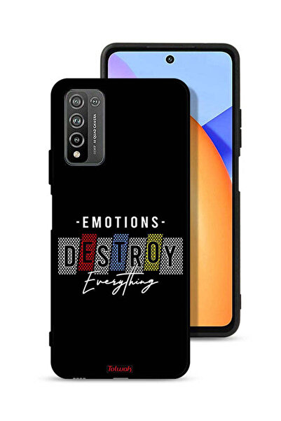 Tolwak غطاء حماية لهاتف Honor 10X Lite - العواطف تدمر كل شيء