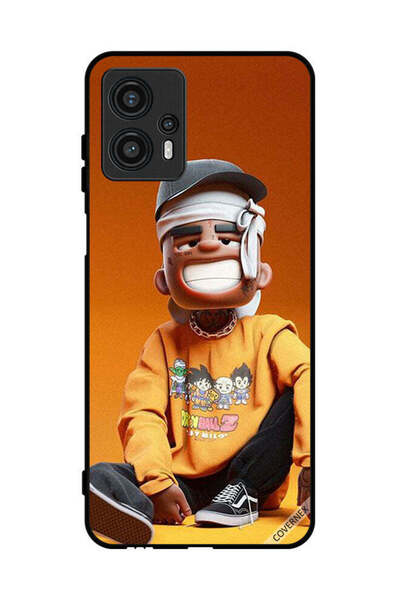 Covernex غطاء حماية لهاتف موتورولا موتو جي 13 - رسمة فتى متعب مصاب