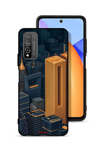 Tolwak Honor 10X Lite Protective Case Cover Buildings Art