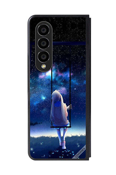 Covernex غطاء حماية لهاتف سامسونج جالاكسي زد فولد 4 - فتاة حزينة