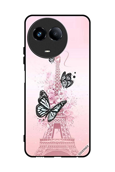 Covernex غطاء حماية لهاتف Realme 11 5G برسومات فراشات على برج إيفل