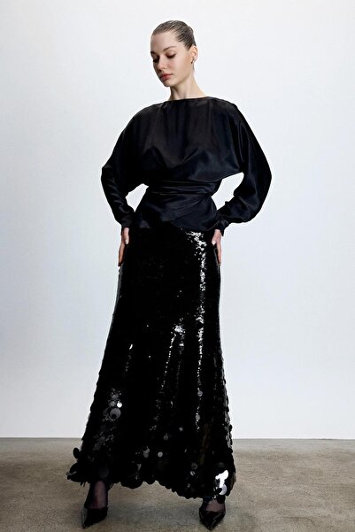 MERCI MS FANCY Pul Payet İşlemeli Etek