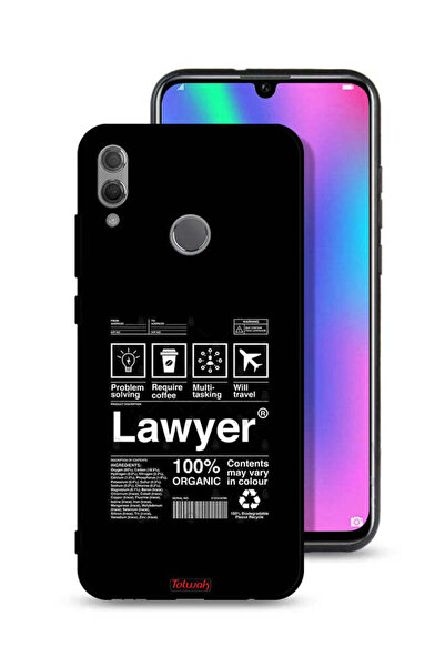 Tolwak غطاء حماية لهاتف Honor 10 Lite بملصق محامٍ