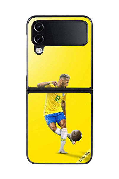 Covernex غطاء حماية لهاتف سامسونج جالاكسي زد فليب 4 نيمار مع كرة القدم