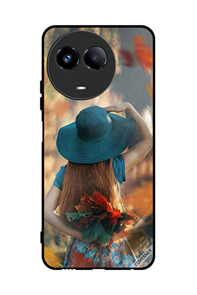 Covernex غطاء حماية لهاتف Realme 11 5G فتاة قبعة تخفي أوراق الحب