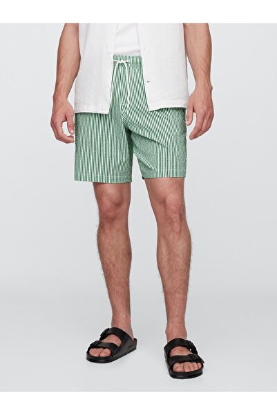 GAP Erkek6" Relaxed Seersucker Yüzme Şortları