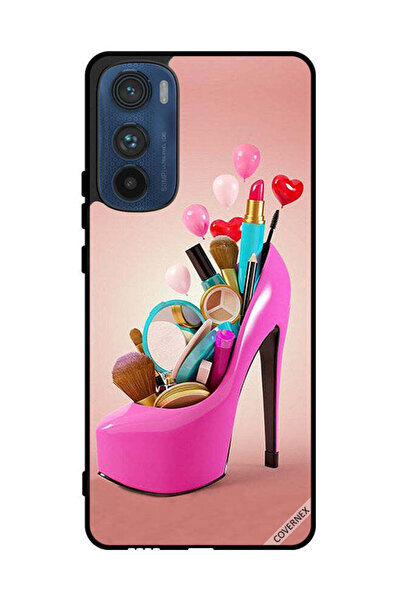 Covernex Protective Case Cover For Motorola Edge 30 Shoe With Makeup Items