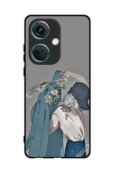 Covernex غطاء حماية لهاتف OnePlus Nord CE3 بتصميم فتاة ترتدي معطفًا