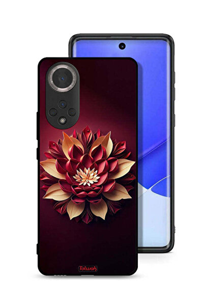 Tolwak غطاء حماية لهاتف Honor 50 بتصميم زهور تجريدية
