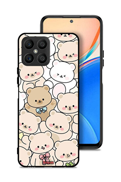 Tolwak غطاء حماية لهاتف Honor X8 4G بنقشة دببة