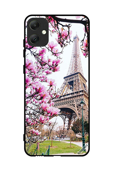 Covernex Protective Case Cover For Samsung Galaxy A05 Flowers & Eiffel Tower
