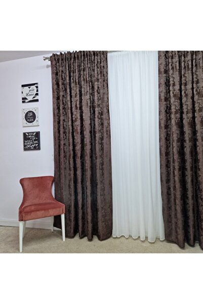 Perdelenoi by Igni Comex Sand Brown Curtain Set of 2 pieces