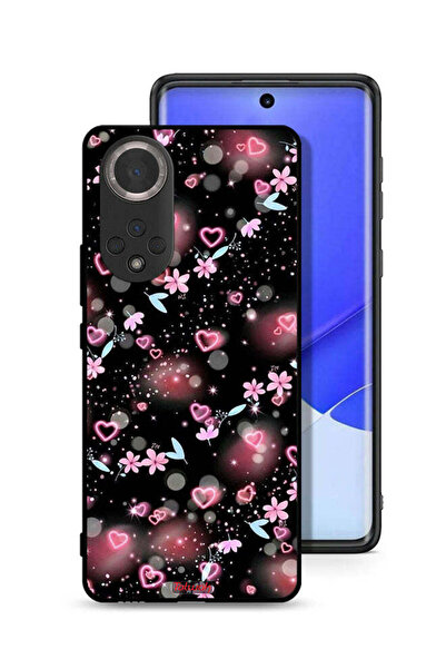 Tolwak غطاء حماية لهاتف Honor 50 برسومات قلوب وزهور صغيرة