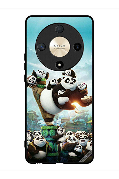 Covernex غطاء حماية لهاتف Honor X9b باندا وأطفاله