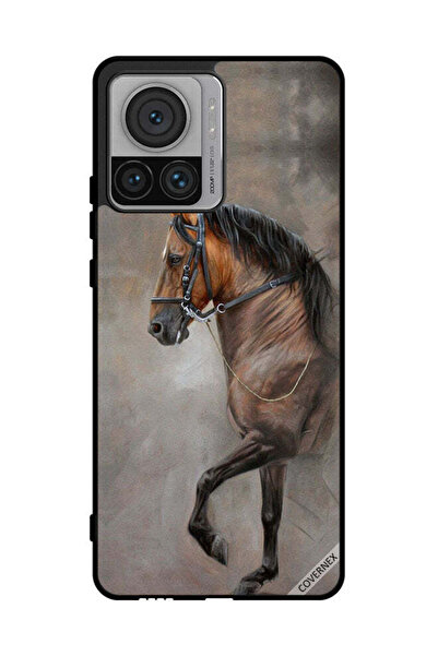 Covernex غطاء حماية لهاتف موتورولا موتو X30 برو - صورة حصان عتيقة