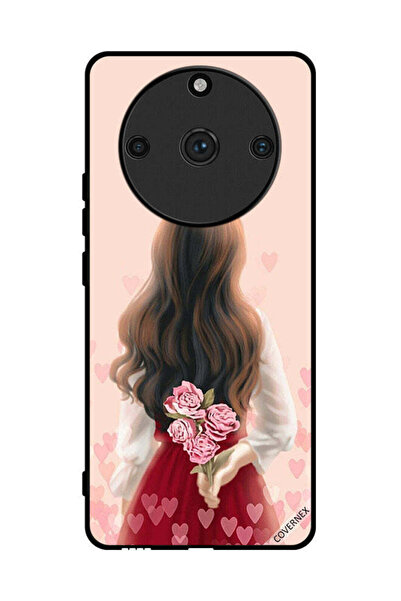Covernex غطاء حماية لهاتف Realme 11 Pro Plus فتاة تخفي الزهور