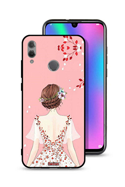 Tolwak غطاء حماية لهاتف Honor 10 Lite برسومات فتاة واقفة