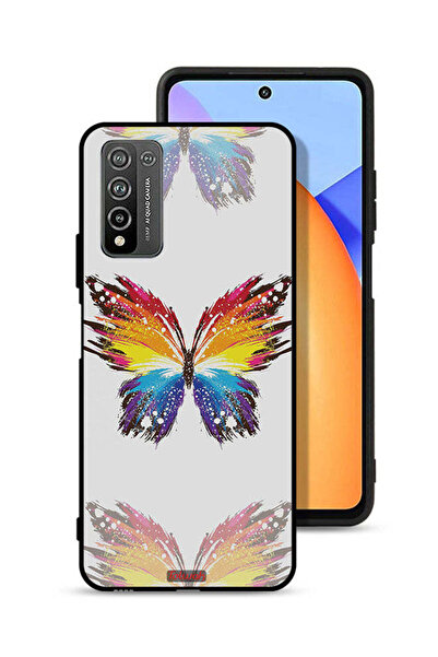 Tolwak غطاء حماية لهاتف Honor 10X Lite بخلفية بسيطة وفن رقمي وبساطة الفراشة