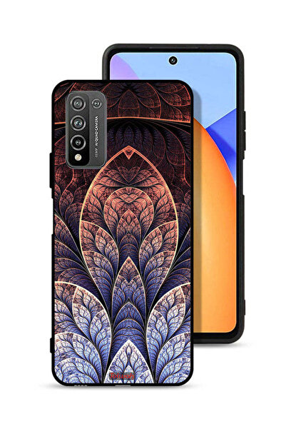 Tolwak Honor 10X Lite Protective Case Cover Floral Fractal Abstract