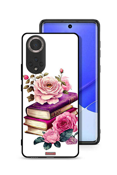 Tolwak غطاء حماية لهاتف Honor 50 بنقشة الورود والكتب